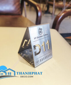 Thẻ số bàn inox