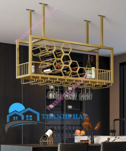 Kệ Treo Ly Rượu Vang Gắn Trần