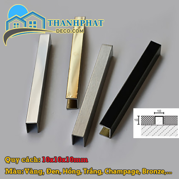 Nẹp U Inox Tại Bình Dương Nẹp Inox U10