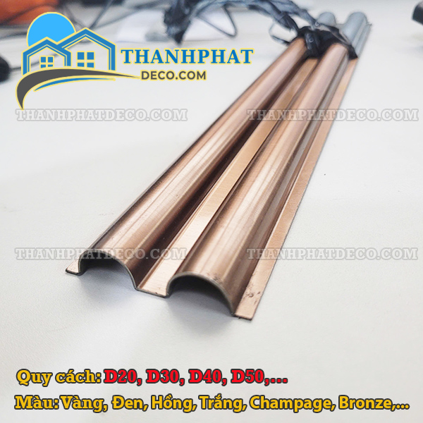 Nẹp Inox Bán Nguyệt Nẹp Dây Điện Bán Nguyệt