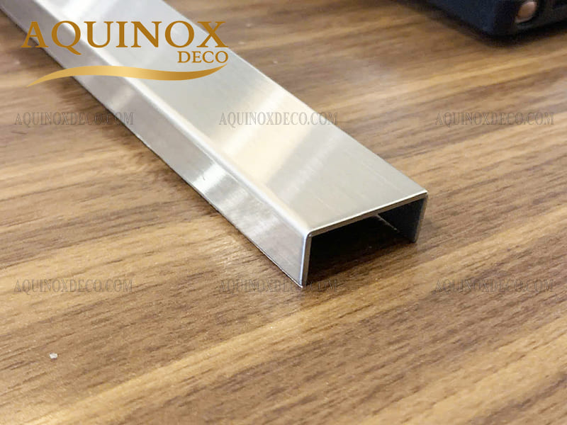 Nẹp U Inox Trắng Xước