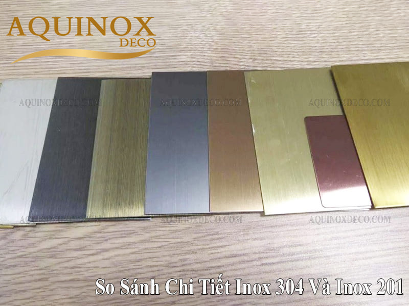 So Sánh Chi Tiết Inox 304 Và Inox 201